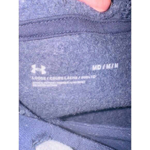 Under Armour Womens Purple Hoodie Sweatshirt Loose Fit M Athleisure Workout - Picture 7 of 8